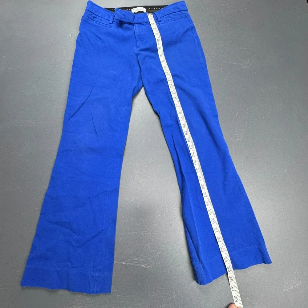 GAP Modern Boot Pants Women's Size 4 Blue Two-Way Stretch Flare Trouser Business - Picture 4 of 13
